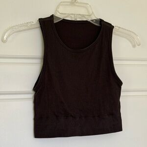 Skims Stretch Rib High Neck Bra (Soot)